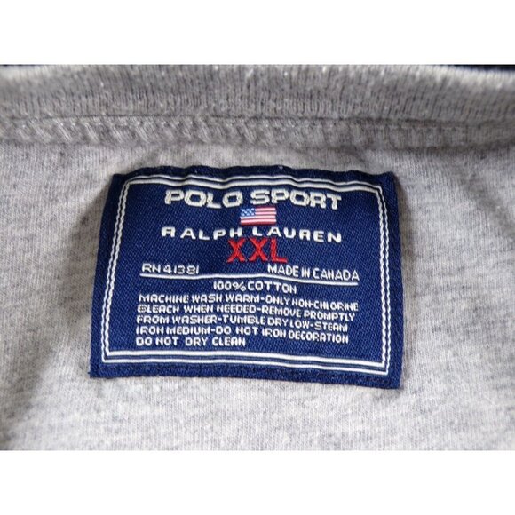 VTG Polo Sport Ralph Lauren Reversible Muscle Shirt 90's 100% Cotton XXL #181 - Picture 5 of 5